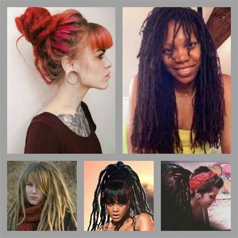 bangs with dreads|More.